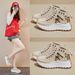 INS Korean Version New Dad For Women 2025 Autumn Student Sports Thick Sole Height Increasing Casual Shoes Street Style_vogvips.com