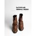 Sheepskin Version~2025 New Style Pointed Toe Slouch Pleated Cuff Women's Versatile Casual Short Boots Chunky Heel_vogvips.com
