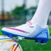 Children's Football Shoes Boys And Girls Elementary School Students Velcro Teen Training Broken Nail Shoes_vogvips.com