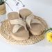 Women’s Shoes New Summer Thick Soled Eva Versatile Slippers For Women To Wear Outside Woven Wedge Heeled Beach Sandals Southeast Asia Lightweight_vogvips.com
