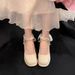 French Platform Waterproof Table Small Mary Jane Single Shoes Women's Bridal Shoes Wedding Shoes Bridesmaid High Heels Spring And Autumn_vogvips.com