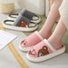 Four Seasons Linen Floor Slippers Home Couple Thick Bottom Non-slip Comfortable Sweat-absorbing Breathable Cotton_vogvips.com