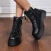 Thick-Soled Height-Increasing Martin For Women 2025 Autumn And Winter New Style Fleece-Lined Thickened Snow Boots_vogvips.com