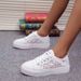 42-43 New Large Women's With Hollow Mesh, Breathable Sponge Cake Thick Bottom, Casual Single Shoes For Women_vogvips.com