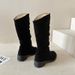 Women's 2025 Autumn Winter New Fashion Suede Slip-On High Low Heel Plus Size Over-the-Knee Boots For Women_vogvips.com