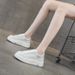Heart-shaped Korean-style Thick-soled White Women, 2026 Spring New Casual Fashion Versatile Low-top Sneakers For Women_vogvips.com