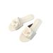 2025 New Style New-Inspired Genuine Leather Camellia Flat Open-Toe Sandals Women, Suitable For Outdoor And Beach_vogvips.com