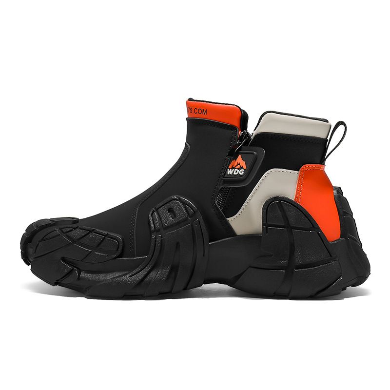 High-top Men's Autumn New Versatile Martin Boots Sports Running Casual Trendy Shoes Slip-on Lightweight Non-slip Outdoor_vogvips.com