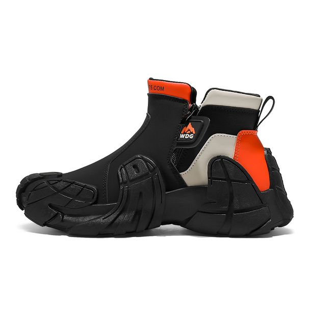 High-top Men's Autumn New Versatile Martin Boots Sports Running Casual Trendy Shoes Slip-on Lightweight Non-slip Outdoor_vogvips.com