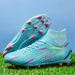 Football shoes High top new camouflage adult training professional spike sneakers_vogvips.com