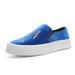 Le Fu Summer Breathable Thin One Step New Thick Soled Height Increasing Casual Leather Men's Bean Shoes_vogvips.com