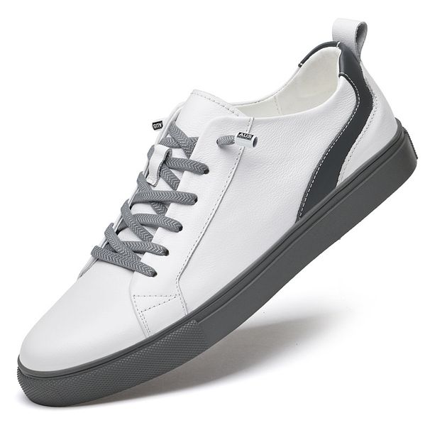 Men's Shoes Breathable Thin Sports First-layer Board Shoes Men's Trendy Casual Leather Shoes Soft Sole_vogvips.com