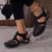  2025 New Women's Peep-Toe Ankle Strap Sandals Summer Block Heel Fashion Shoes 11 Colors Available _vogvips.com