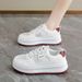 2026 New Mesh Breathable Summer Women's Shoes Korean Version Versatile Little White Shoes Platform Sports Casual Board Shoes Net Shoes Women_vogvips.com
