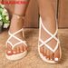 2026 New Flat Open Toe Summer Casual Narrow Band Designer Sandals Female Leisure Lightweight Shoes Women_vogvips.com