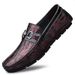 Cross-border Large-size Men's Loafers Made Of Two-layer Cowhide, Soft Leather, Comfortable Slip-on Casual Leather For_vogvips.com