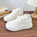 Little White Women's New All Match Casual Sneakers New Breathable Thick Soled Shoes All Match_vogvips.com