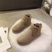 Women's Shoes Winter Snow Boots With Thick Fleece Lining, Slip-On Low Top Round Toe Casual Shoes For Cold Weather, Sizes 36-44 Cotton Shoes Women_vogvips.com