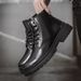 European Warm Series Men's Genuine Leather Martin Autumn High British Style Short Mid Top Work Winter Plush Snow Boots_vogvips.com