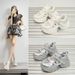 Small Size 2024 Thick-Soled Silver Fashion Dad For Women New Versatile Casual Height Increasing Lightweight Sneakers_vogvips.com