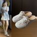 Half-white Shoes Women's Mesh Breathable Student Board Shoes Casual Shoes Increase Orgasm_vogvips.com