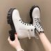 Slim Petite Martin For Women Summer 2025 Spring And Autumn New Versatile Black British Style Short Boots_vogvips.com