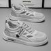 Summer New Breathable Hollow Out Men's Versatile White Mesh Casual Sneakers Trendy Shoes_vogvips.com