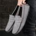 Fashion Lightweight Suede Men Casual Shoes Lazy Shoes Male Breathable Slip-on Mens Driving Shoes Comfortable Loafers Moccasins_vogvips.com