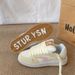 Women's Korean Style Casual Student Sneakers Color Blocked Retro Harajuku Style Loafers Trendy Versatile American Design_vogvips.com