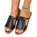 Woven Fish-mouth Slippers For Women In A Solid Color Wearing One-line Beach Slippers_vogvips.com