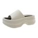 EVA Thick Soled 7cm Slippers For Women In Summer, Korean Version, Height Increasing, Poop Like, High-heeled, One-piece_vogvips.com
