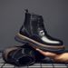 European Warm Series Men's Martin High Summer Breathable British Style Work Mid Top Versatile Casual Genuine Leather Desert Military Boots_vogvips.com