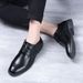 2025 Business Casual Groomsmen Wedding For Men Youth Men's Leather Shoes_vogvips.com