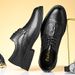 Euro Step Men's 2025 New Winter Fleece-Lined Warm Business Formal Genuine Leather Brogue Wedding Shoes Men_vogvips.com