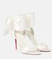 Stiletto Heeled Satin Sandals with round Toe Ankle Strap Bow Roman Open Toe plus Size Women's Shoes_vogvips.com
