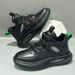 Genuine Leather High-top Men, Sports Casual Autumn And Winter Fleece-lined Warm Black Trendy Shoes, Thick-soled_vogvips.com