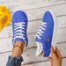 Women's Plus Size Black Sneakers Spring Autumn New Style Flat Non-Slip Round Toe Lace-Up Lightweight Casual Sports Shoes_vogvips.com