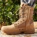 Tactical Boots Sand-colored Xinyu With Zipper Ultra-light Combat Boots Desert Boots Desert Boots Sand-colored Combat Boots_vogvips.com