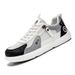 Men’s Lightweight Spring Summer Sneakers With Leather Upper Mesh Lining Flat Sole Round Toe Laced Sports Casual Footwear For Wide Feet_vogvips.com