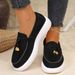 SHLIANG Flat Bottom Casual Women's Loafers Spring Autumn New Style Round Toe Low Heel Rubber Outsole Shoes X0074_vogvips.com