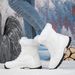 Winter High Top Round Toe Women's Casual Shoes, Anti Slip Women's Snow Boots_vogvips.com