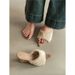 Elegant French-Style Faux Fur Pointed Toe High Heel Slippers - Winter Open-Toe Platform Slides For Women_vogvips.com