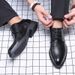 TerraStride 2025 Spring Business Formal Leather British Style Trendy Men's Pointed Toe Lace-up Casual Shoes_vogvips.com