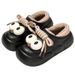 MTX Cartoon Big Eye Slippers Women, Autumn And Winter Outdoor Slippers, Thick Sole Warm Waterproof Cotton Shoes For Men_vogvips.com