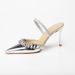 Versatile Pointed Head, Light Mouth, One Word With Two, Wearing Empty Silver Rhinestone High-heeled Sandals After The Bag Head, Women_vogvips.com