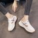 Genuine Leather White For Women 2025 Spring And Autumn Lightweight Running Sports Women's Sneakers Korean Style Shoes_vogvips.com