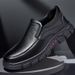 European Warm Series Autumn Winter New Men Large Size Casual Leather Middle-aged And Elderly Fleece-lined Cowhide Dad Men's Shoes Slip-on_vogvips.com