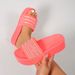 Rhinestone Sponge Platform Sandals For Women Summer Beach Holiday Slippers_vogvips.com