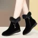 Womens Degree Resistant Fur Ankle Multiple Colors Warm Lined Rhinestone Snow Non Slip Flat Suede Winter Boots For Cold_vogvips.com