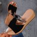 Foreign Trade Plus Size European And American Summer New Wedge Thick Sole Peep Toe Slippers Height Increasing Casual_vogvips.com